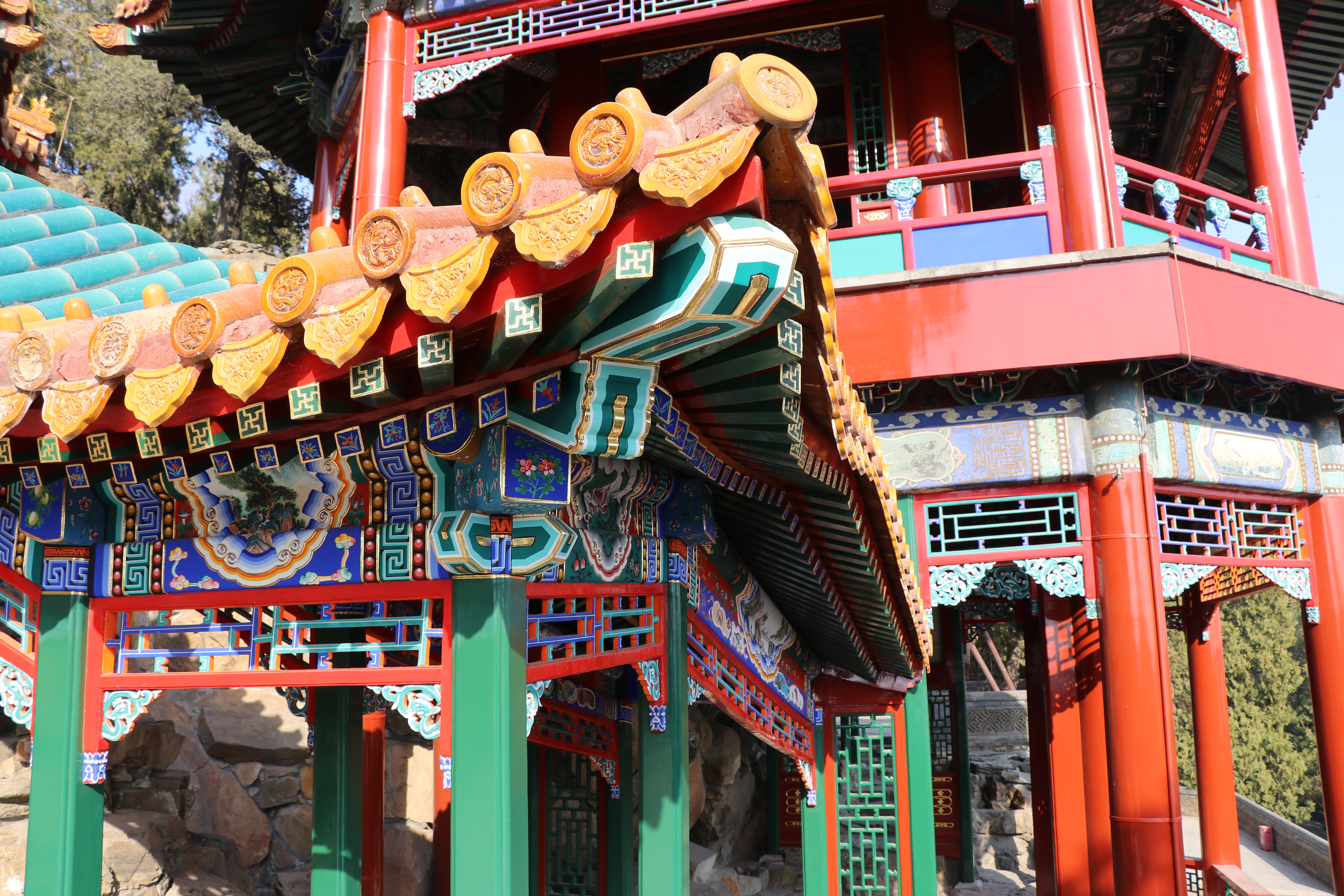 颐和园画中游建筑群彩画保护项目 - 北京市文物古建工程公司